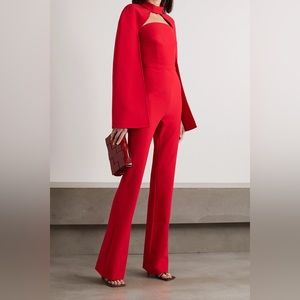 NWOT Safiyya Red Agnes Cropped Cape Size 6